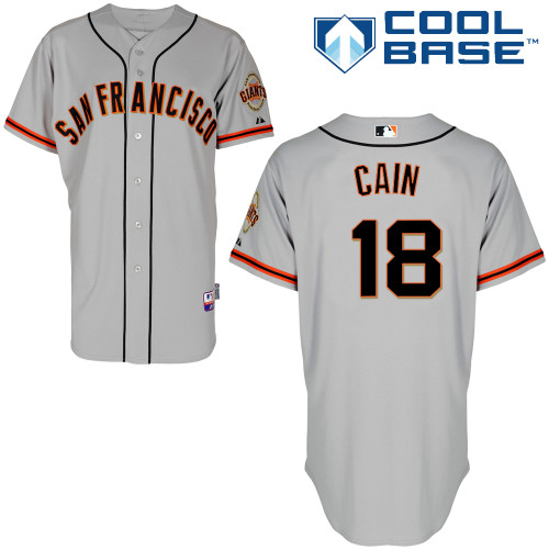 Matt Cain #18 Youth Baseball Jersey-San Francisco Giants Authentic Road 1 Gray Cool Base MLB Jersey